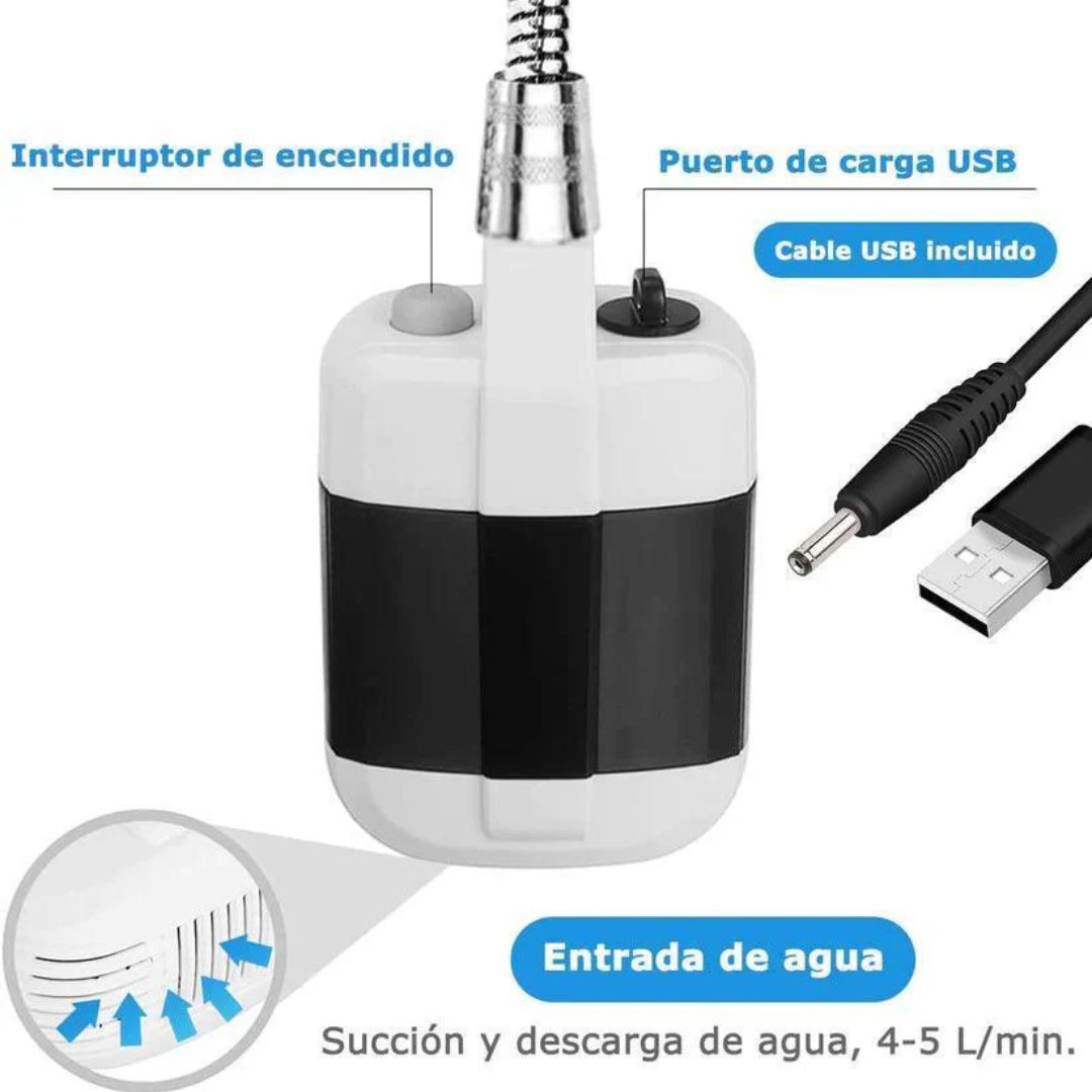 🚿⚡ DUCHA PORTATIL: PowerShower™  MAS Mallas Adhesivas Para Ducha Sifón X20