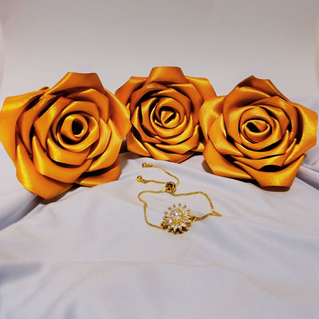 "Flor del Sol"✨ – Pulsera Girasol Radiante con Baño de Oro🪙