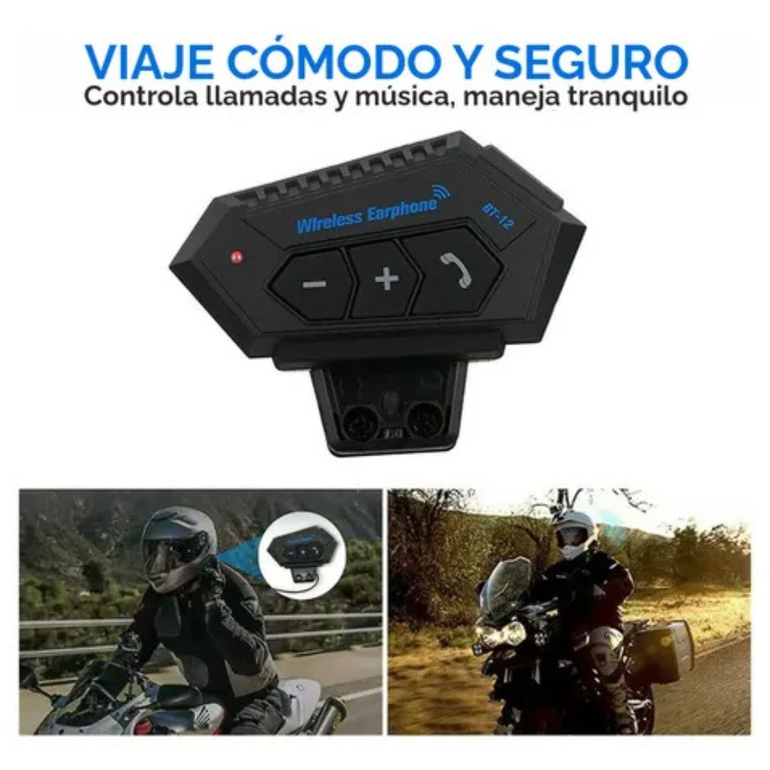 El intercomunicador BT-12 🎧que te brinda todo lo que necesitas 🔊✨