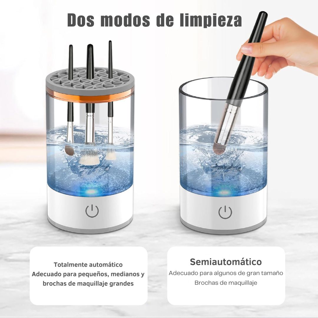 BrushCleaner™ - Limpiador de Brochas de Maquillaje Eléctrico🌞