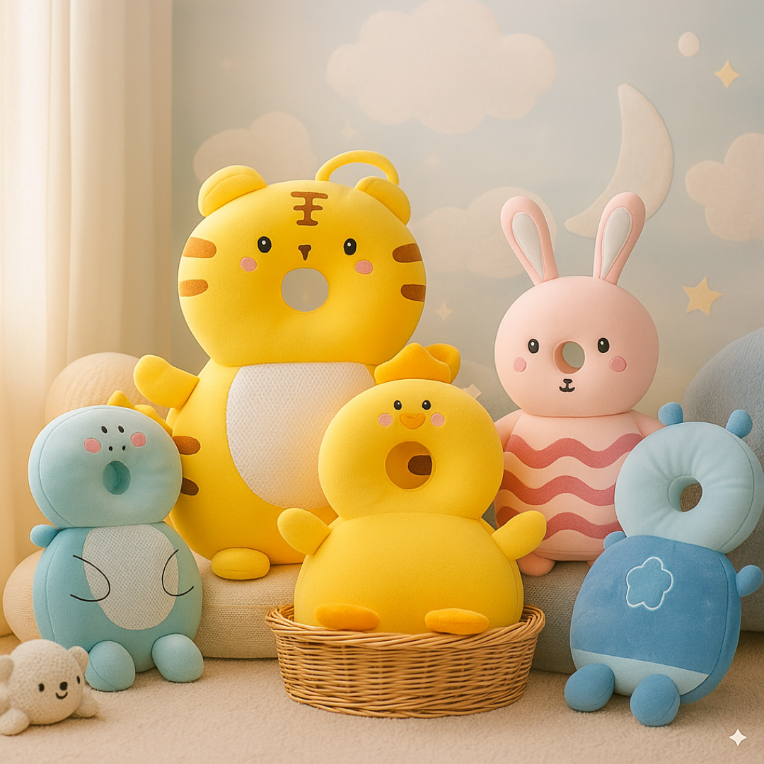 💛👶Almohada protectora para la cabeza del bebé - ¡Protección segura y linda!