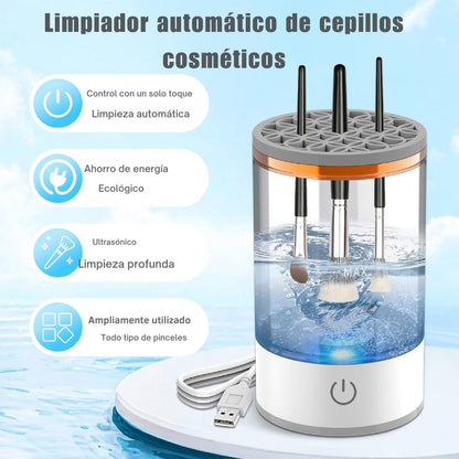 BrushCleaner™ - Limpiador de Brochas de Maquillaje Eléctrico🌞