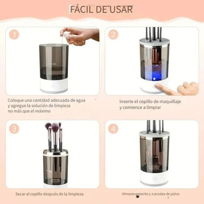 BrushCleaner™ - Limpiador de Brochas de Maquillaje Eléctrico🌞