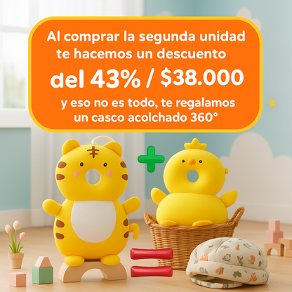 💛👶Almohada protectora para la cabeza del bebé - ¡Protección segura y linda!