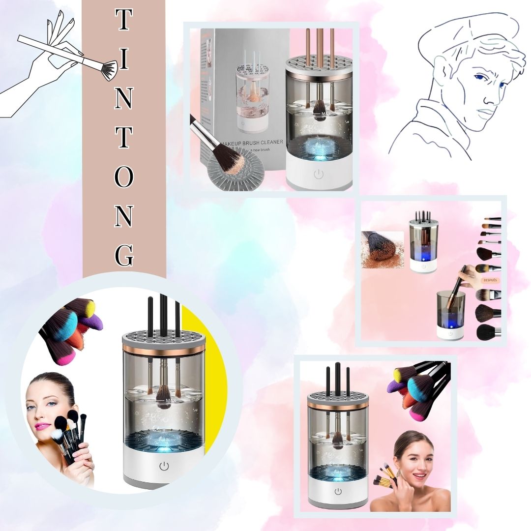 BrushCleaner™ - Limpiador de Brochas de Maquillaje Eléctrico🌞